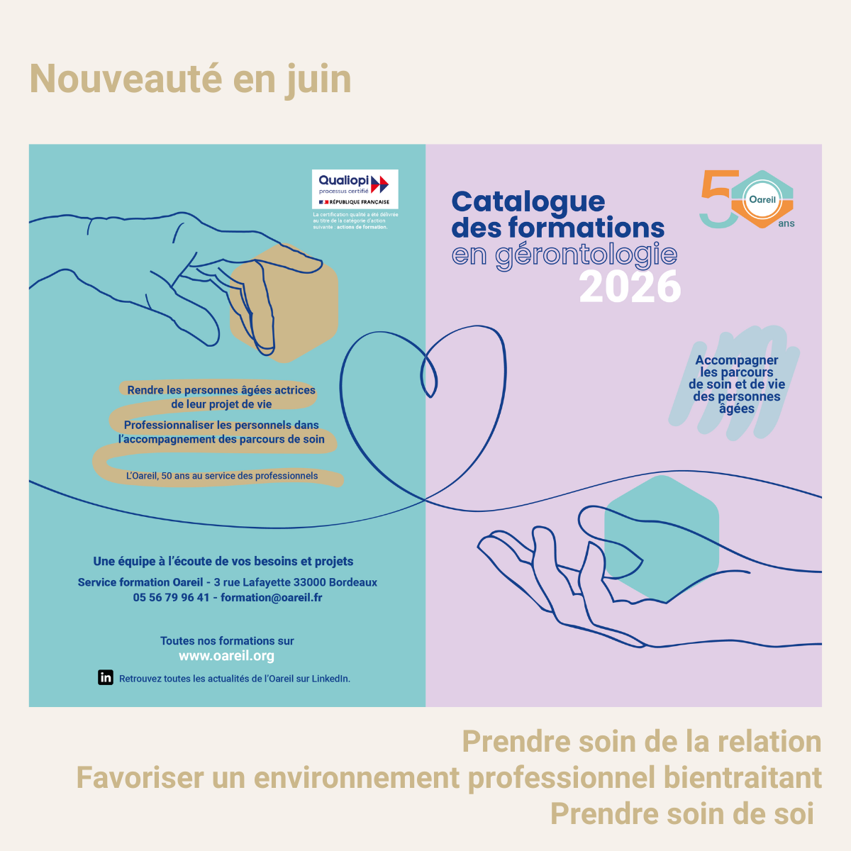 L'équipe du service formation est à votre écoute !